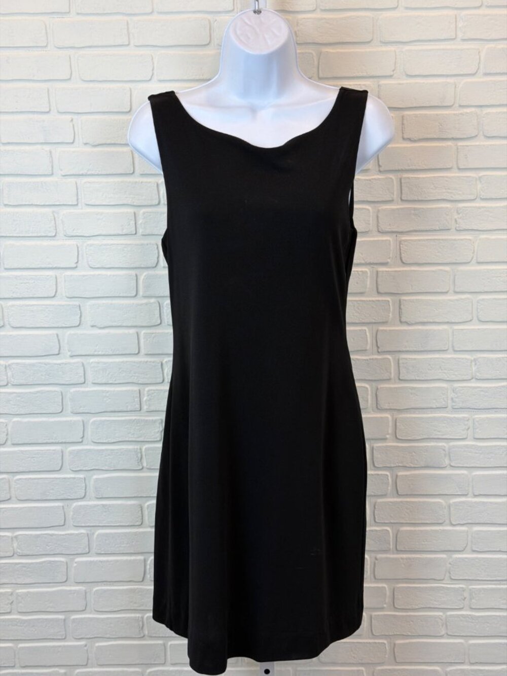 Lauren Ralph Lauren Sheath Dress Black Cowl Back Sleeveless Medium